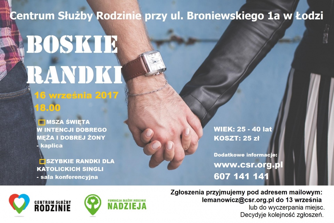 Boskie Randki 16. 09.2017 edycja III Centrum Służby Rodzinie Łódź
