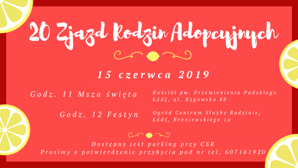 20 Zjazd Rodzin Adopcyjnych i przyjaciół AOA