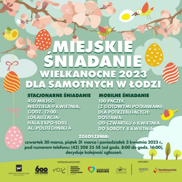 Miejskie Śniadanie Wielkanocne z Centrum Służby Rodzinie Miejskie Śniadanie Wielkanocne z Centrum Służby Rodzinie