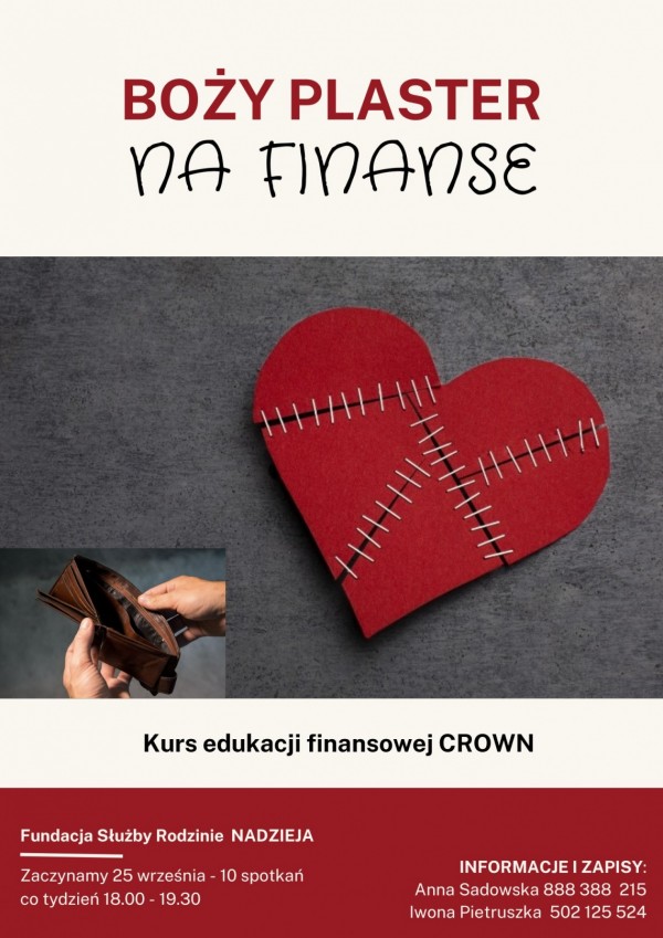 Kurs edukacji finansowej CROWN -  Boży plaster na finanse