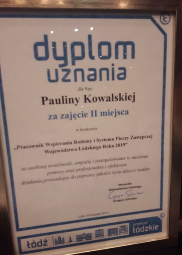 Nagroda dla Pauliny Kowalskiej