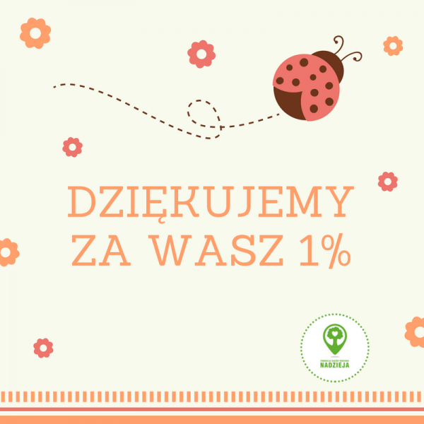 Dziękujemy za przekazanie 1% 