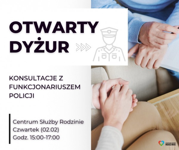 Otwarty dyżur z funkcjonariuszem policji