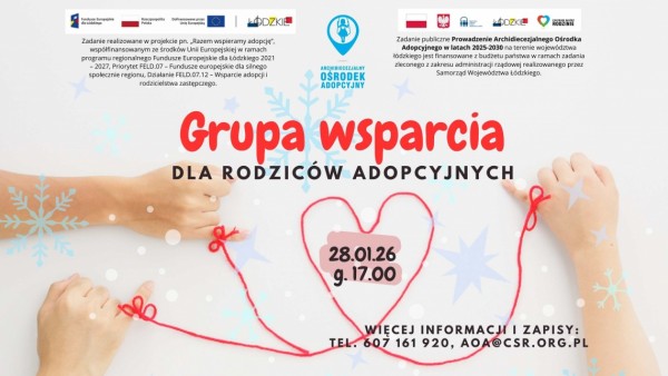 Grupa wsparcia dla rodziców adopcyjnych