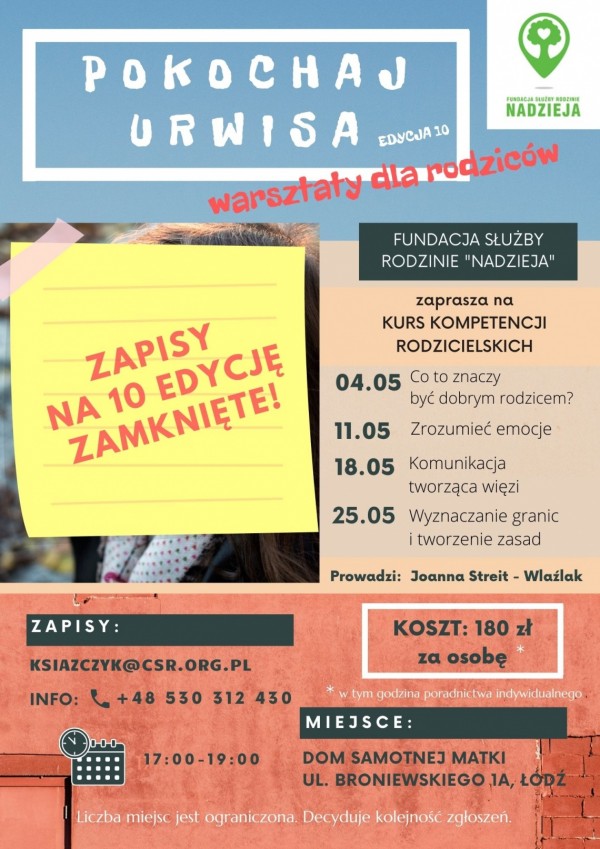 POKOCHAJ URWISA - kurs wspierający wychowanie.