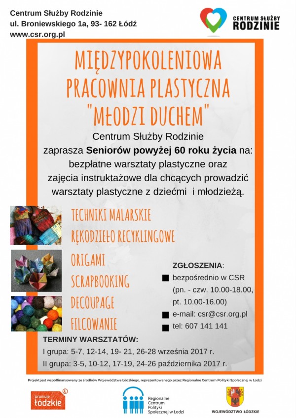 Pracownia plastyczna dla Seniorów