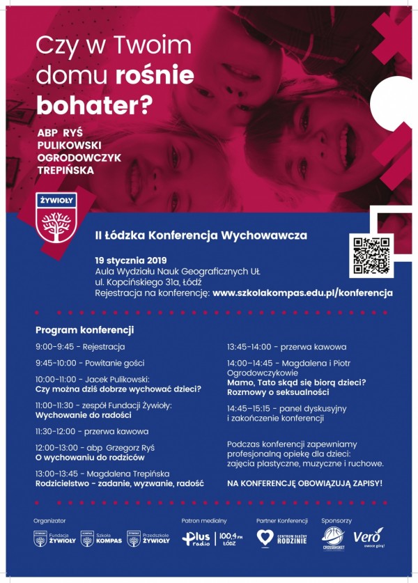 Czy w Twoim domu rośnie bohater? - konferencja wychowawcza 19. 01. 2019 r. 