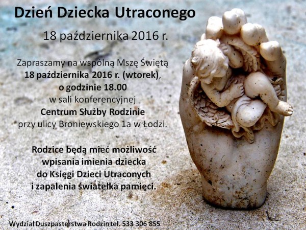 Dzień Dziecka Utraconego 2016 r.