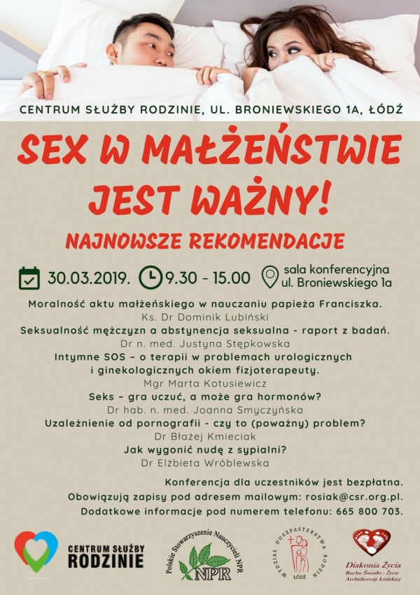 Seks w małżeństwie jest ważny!